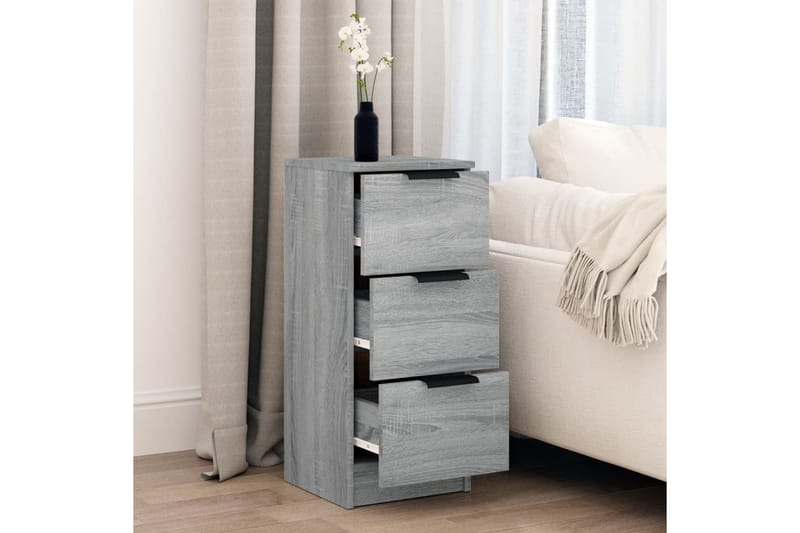 beBasic Skänk grå sonoma 30x30x70 cm konstruerat trä - Förvaring - Förvaringsmöbler - Skänkar & sideboards