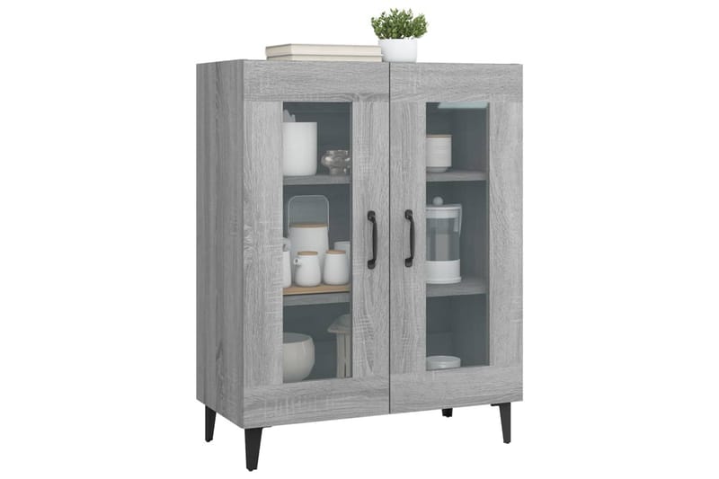 beBasic Skänk grå sonoma 69,5x34x90 cm konstruerat trä - Förvaring - Förvaringsmöbler - Skänkar & sideboards