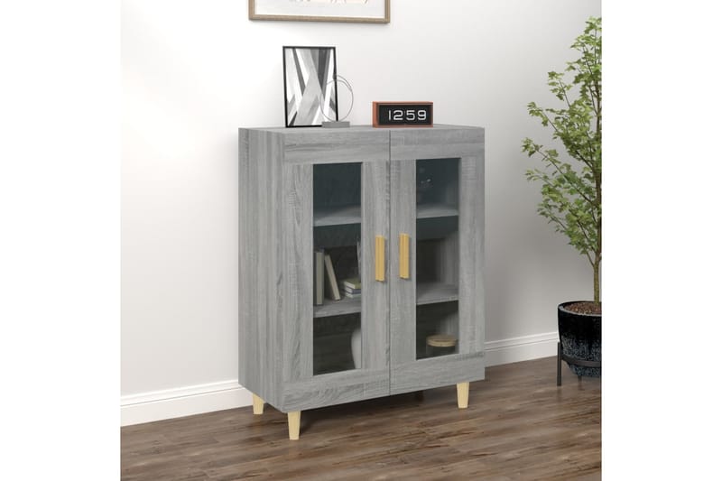 beBasic Skänk grå sonoma 69,5x34x90 cm konstruerat trä - Förvaring - Förvaringsmöbler - Skänkar & sideboards