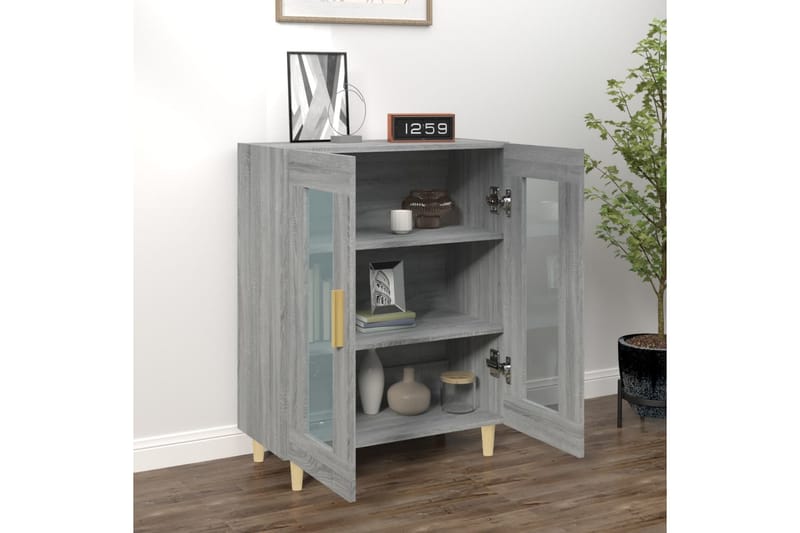 beBasic Skänk grå sonoma 69,5x34x90 cm konstruerat trä - Förvaring - Förvaringsmöbler - Skänkar & sideboards