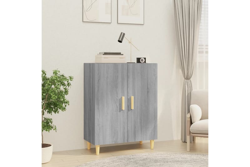 beBasic Skänk grå sonoma 70x34x90 cm konstruerat trä - Förvaring - Förvaringsmöbler - Skänkar & sideboards
