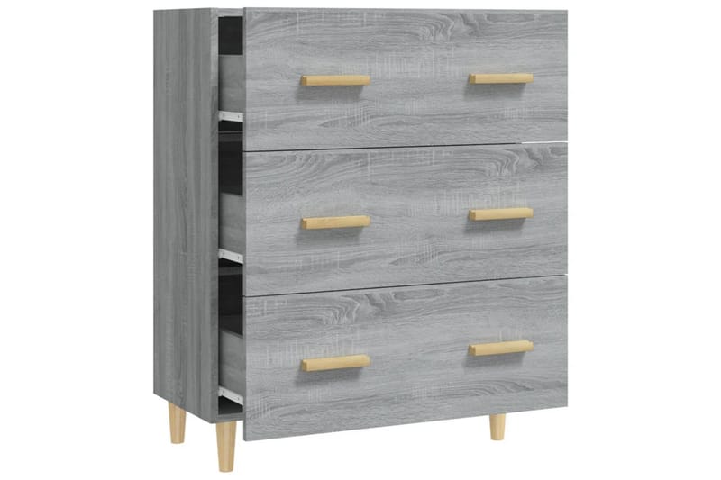 beBasic Skänk grå sonoma 70x34x90 cm konstruerat trä - Förvaring - Förvaringsmöbler - Skänkar & sideboards
