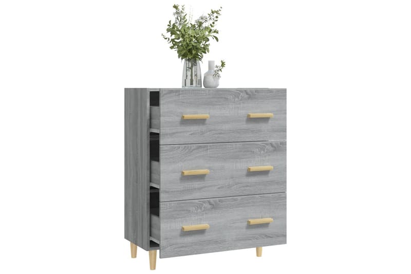 beBasic Skänk grå sonoma 70x34x90 cm konstruerat trä - Förvaring - Förvaringsmöbler - Skänkar & sideboards
