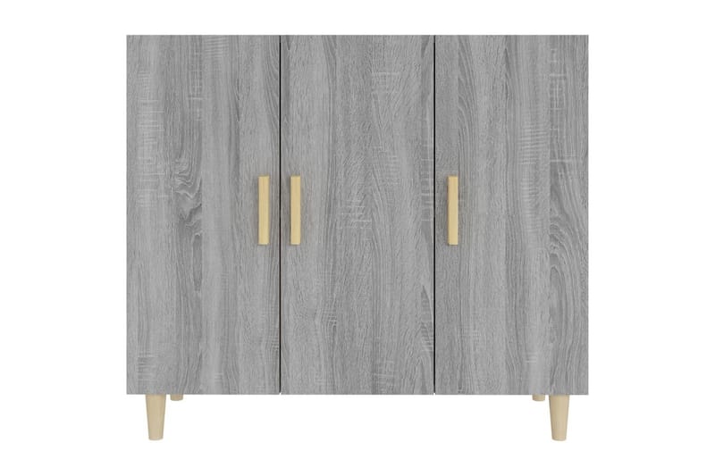 beBasic Skänk grå sonoma 90x34x80 cm konstruerat trä - Förvaring - Förvaringsmöbler - Skänkar & sideboards