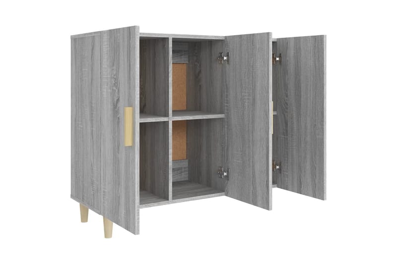 beBasic Skänk grå sonoma 90x34x80 cm konstruerat trä - Förvaring - Förvaringsmöbler - Skänkar & sideboards