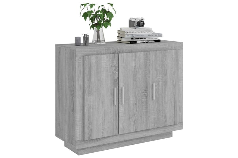 beBasic Skänk grå sonoma 92x35x75 cm konstruerat trä - Förvaring - Förvaringsmöbler - Skänkar & sideboards
