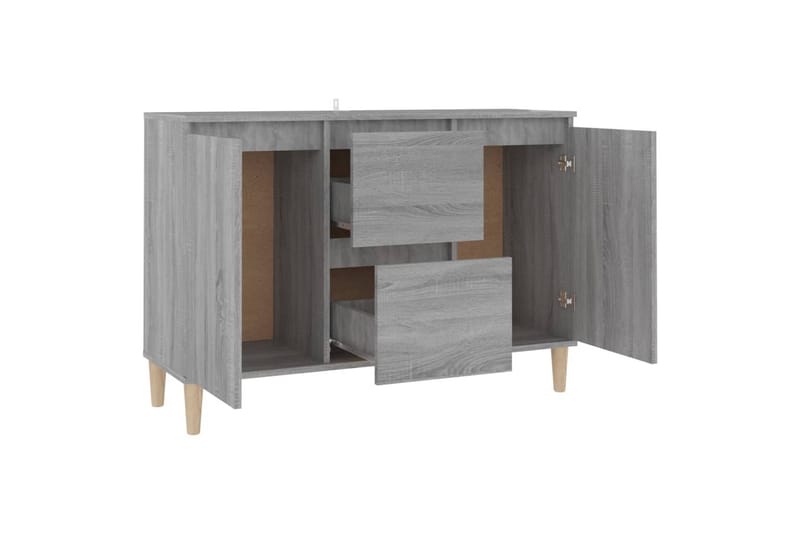beBasic Skänk grå sonoma-ek 103,5x35x70 cm konstruerat trä - Förvaring - Förvaringsmöbler - Skänkar & sideboards