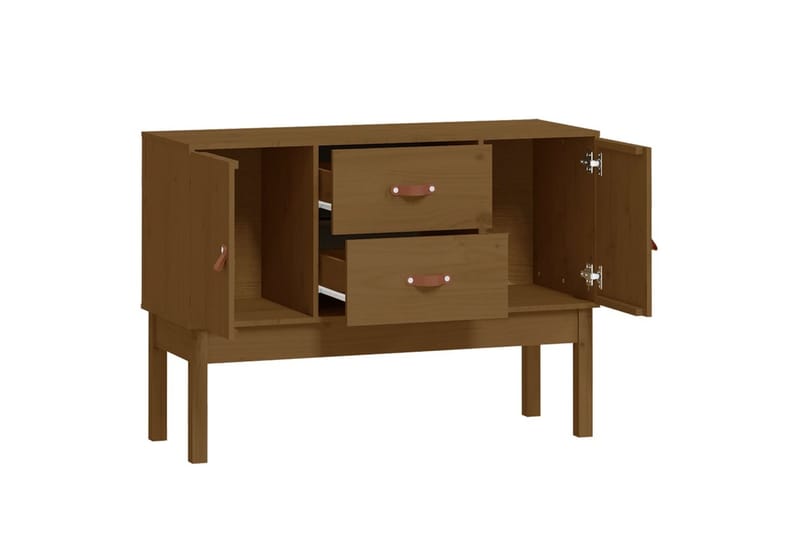 beBasic Skänk honungsbrun 110x40x78 cm massiv furu - Förvaring - Förvaringsmöbler - Skänkar & sideboards