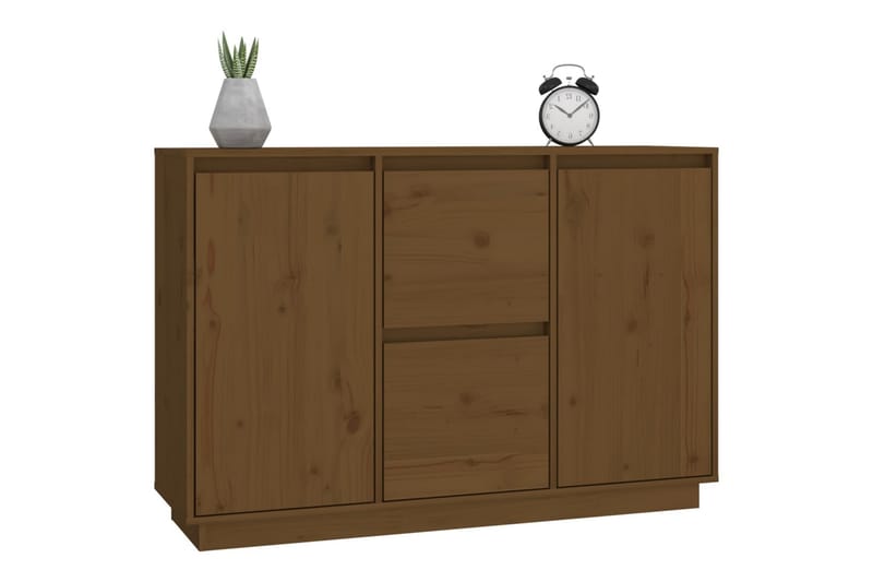 beBasic Skänk honungsbrun 111x34x75 cm massiv furu - Förvaring - Förvaringsmöbler - Skänkar & sideboards