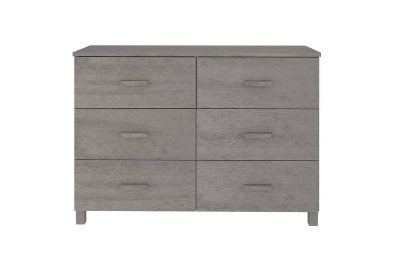beBasic Skänk ljusgrå 113x40x80 cm massiv furu - Förvaring - Förvaringsmöbler - Skänkar & sideboards