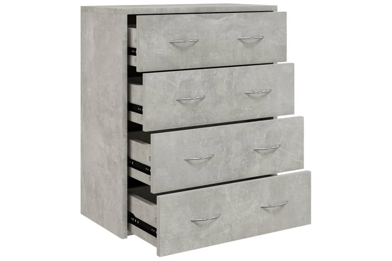 beBasic Skänk med 4 lådor 60x30,5x71 cm betonggrå - Skänkar & sideboards