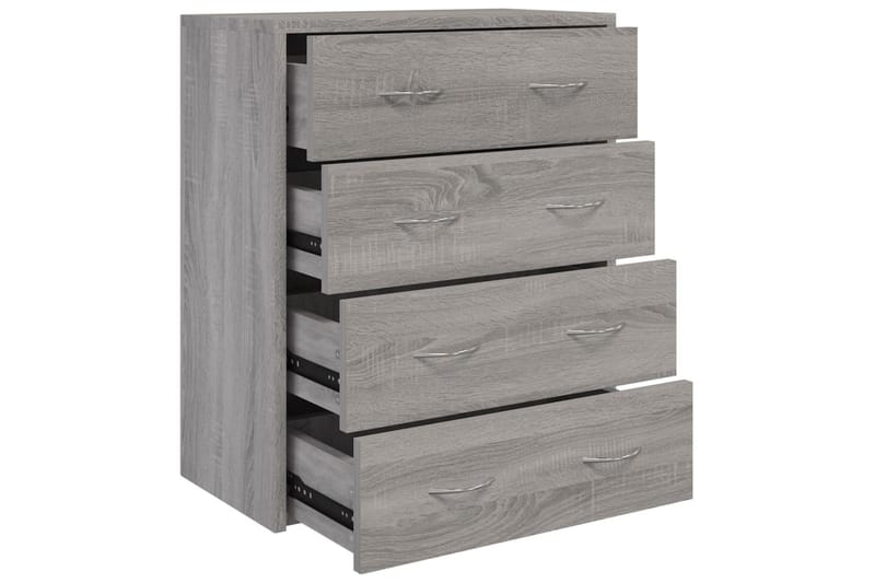 beBasic Skänk med 4 lådor 60x30,5x71 cm grå sonoma - Skänkar & sideboards