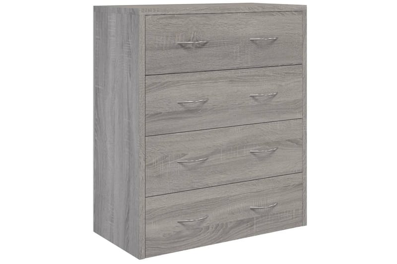 beBasic Skänk med 4 lådor 60x30,5x71 cm grå sonoma - Förvaring - Förvaringsmöbler - Skänkar & sideboards