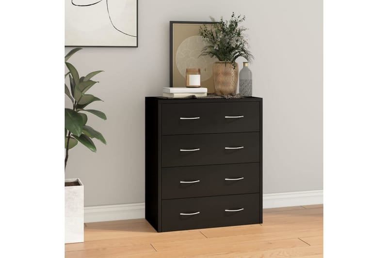 beBasic Skänk med 4 lådor 60x30,5x71 cm svart - Förvaring - Förvaringsmöbler - Skänkar & sideboards