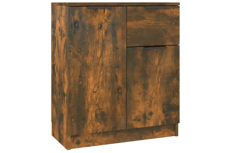 beBasic Skänk rökfärgad ek 60x30x70 cm konstruerat trä - Förvaring - Förvaringsmöbler - Skänkar & sideboards