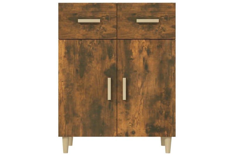 beBasic Skänk rökfärgad ek 69,5x34x89 cm konstruerat trä - Skänkar & sideboards