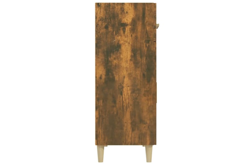 beBasic Skänk rökfärgad ek 69,5x34x89 cm konstruerat trä - Skänkar & sideboards