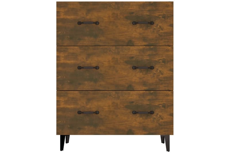 beBasic Skänk rökfärgad ek 69,5x34x90 cm konstruerat trä - Skänkar & sideboards