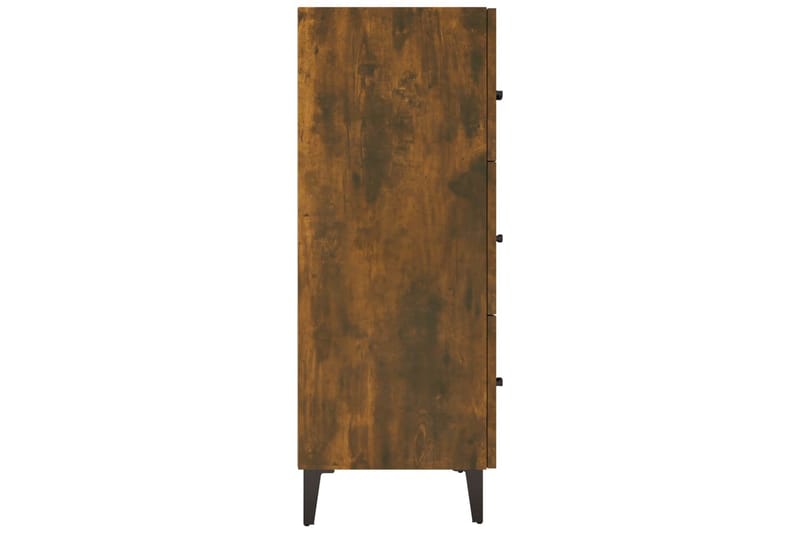 beBasic Skänk rökfärgad ek 69,5x34x90 cm konstruerat trä - Skänkar & sideboards