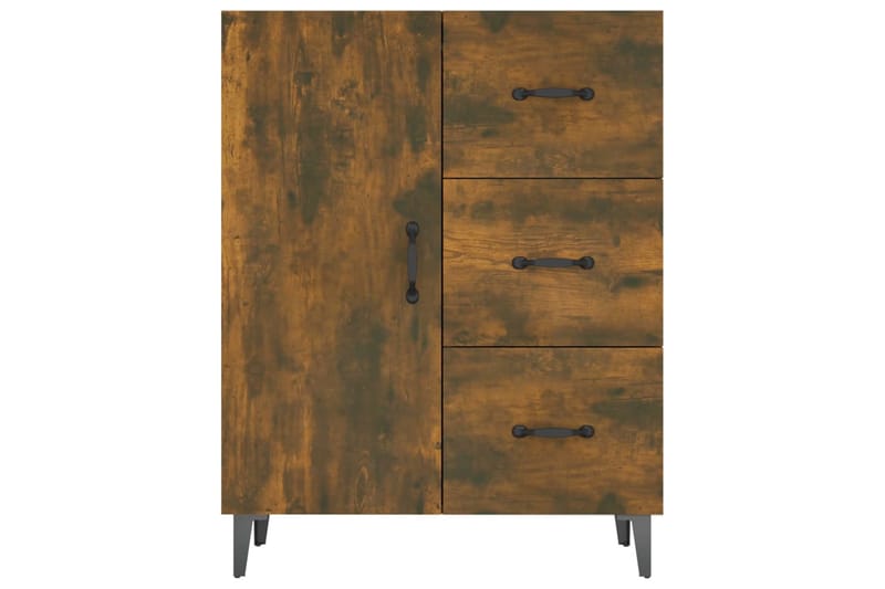 beBasic Skänk rökfärgad ek 69,5x34x90 cm konstruerat trä - Skänkar & sideboards