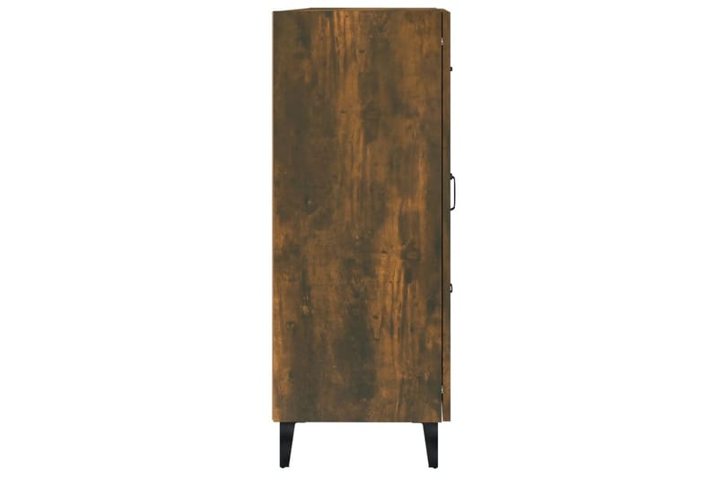 beBasic Skänk rökfärgad ek 69,5x34x90 cm konstruerat trä - Förvaring - Förvaringsmöbler - Skänkar & sideboards