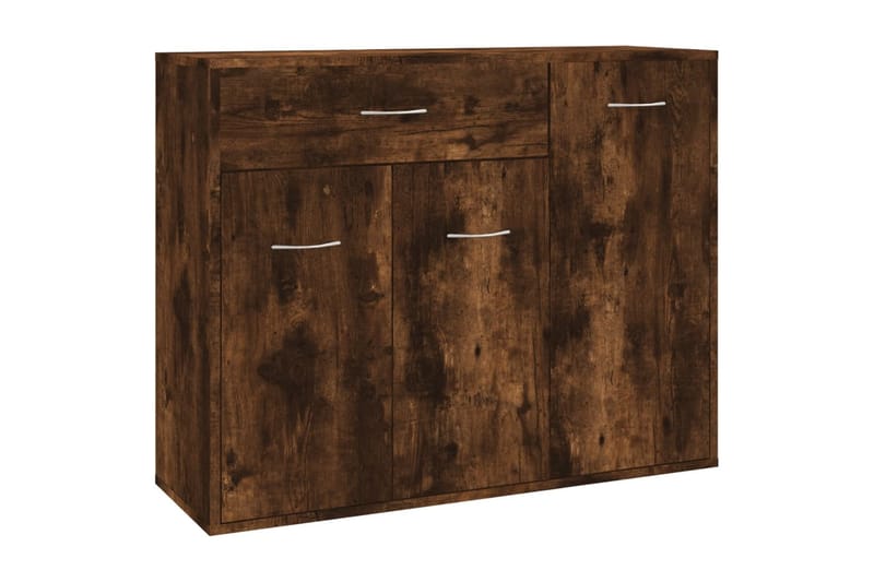 beBasic Skänk rökfärgad ek 88x30x70 cm konstruerat trä - Skänkar & sideboards