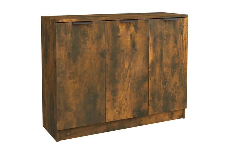 beBasic Skänk rökfärgad ek 90,5x30x70 cm konstruerat trä - Skänkar & sideboards