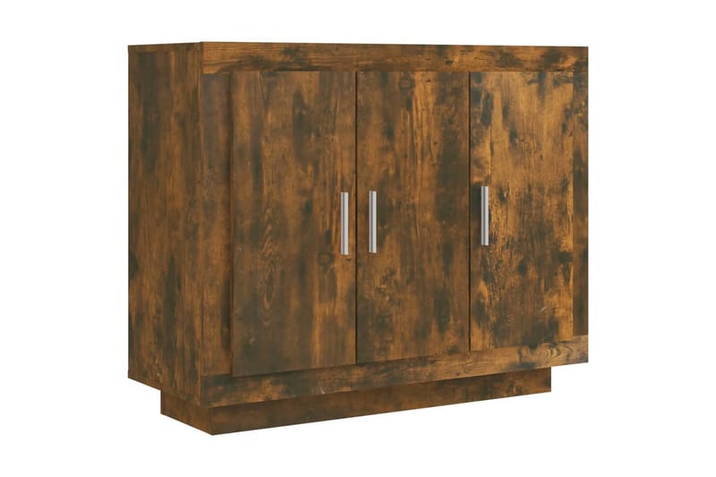 beBasic Skänk rökfärgad ek 92x35x75 cm konstruerat trä - Skänkar & sideboards