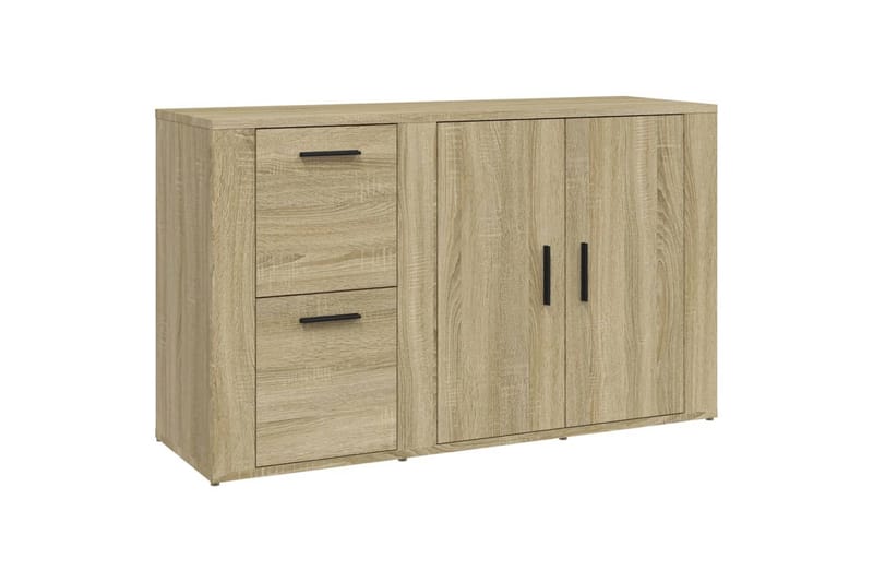 beBasic Skänk sonoma-ek 100x33x59,5 cm konstruerat trä - Förvaring - Förvaringsmöbler - Skänkar & sideboards