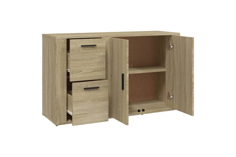 beBasic Skänk sonoma-ek 100x33x59,5 cm konstruerat trä - Förvaring - Förvaringsmöbler - Skänkar & sideboards