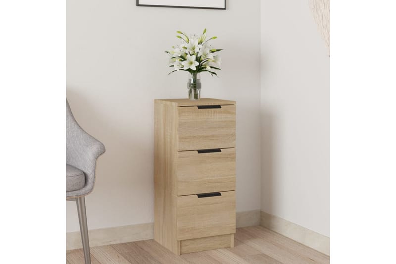 beBasic Skänk sonoma-ek 30x30x70 cm konstruerat trä - Skänkar & sideboards