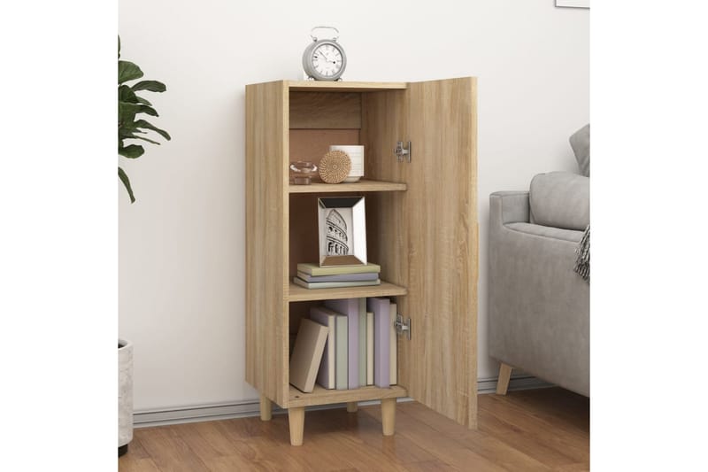 beBasic Skänk sonoma-ek 34,5x34x90 cm konstruerat trä - Förvaring - Förvaringsmöbler - Skänkar & sideboards