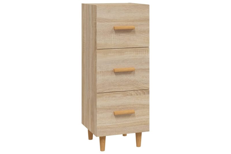 beBasic Skänk sonoma-ek 34,5x34x90 cm konstruerat trä - Skänkar & sideboards