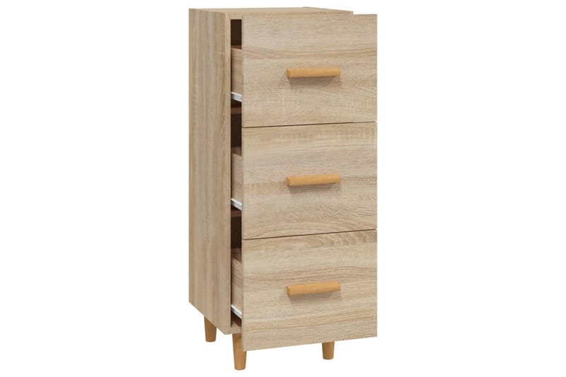 beBasic Skänk sonoma-ek 34,5x34x90 cm konstruerat trä - Skänkar & sideboards