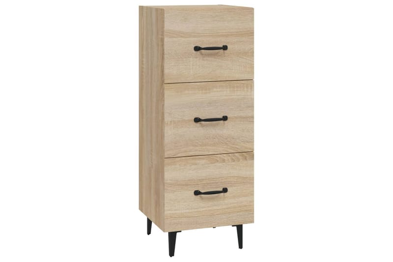 beBasic Skänk sonoma-ek 34,5x34x90 cm konstruerat trä - Skänkar & sideboards