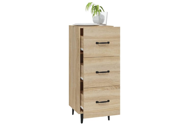 beBasic Skänk sonoma-ek 34,5x34x90 cm konstruerat trä - Skänkar & sideboards