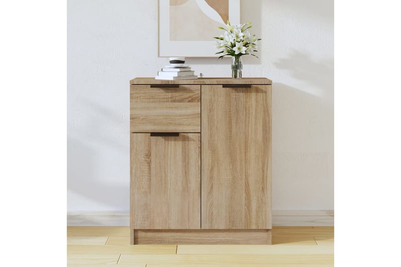 beBasic Skänk sonoma-ek 60x30x70 cm konstruerat trä - Förvaring - Förvaringsmöbler - Skänkar & sideboards
