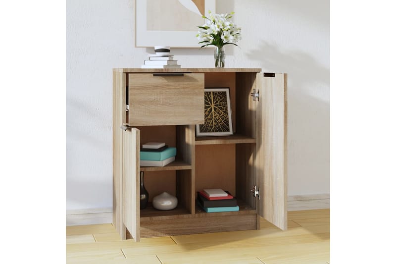beBasic Skänk sonoma-ek 60x30x70 cm konstruerat trä - Förvaring - Förvaringsmöbler - Skänkar & sideboards