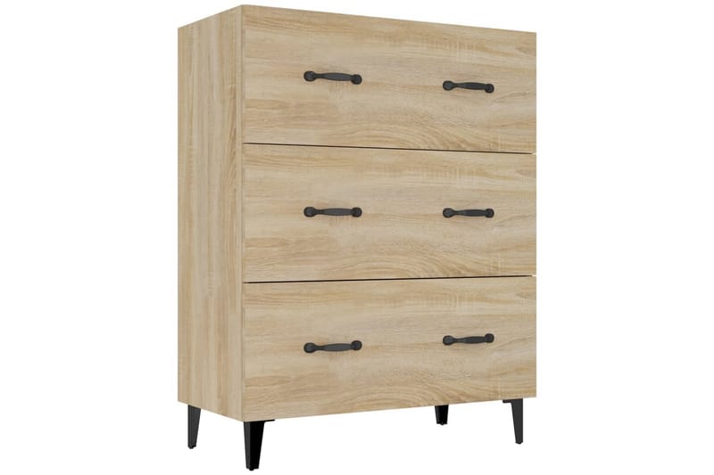 beBasic Skänk sonoma-ek 69,5x34x90 cm konstruerat trä - Skänkar & sideboards