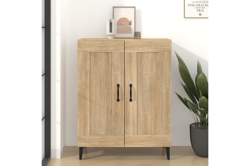 beBasic Skänk sonoma-ek 69,5x34x90 cm konstruerat trä - Förvaring - Förvaringsmöbler - Skänkar & sideboards