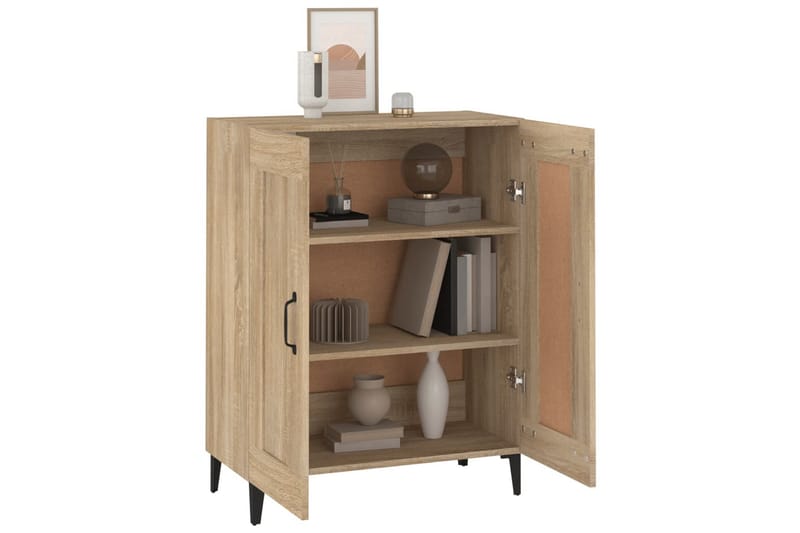 beBasic Skänk sonoma-ek 69,5x34x90 cm konstruerat trä - Förvaring - Förvaringsmöbler - Skänkar & sideboards