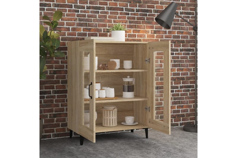 beBasic Skänk sonoma-ek 69,5x34x90 cm konstruerat trä - Förvaring - Förvaringsmöbler - Skänkar & sideboards