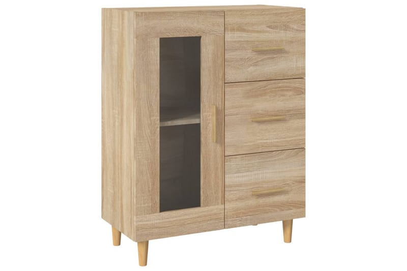 beBasic Skänk sonoma-ek 69,5x34x90 cm konstruerat trä - Förvaring - Förvaringsmöbler - Skänkar & sideboards