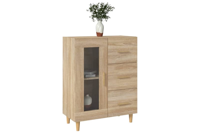 beBasic Skänk sonoma-ek 69,5x34x90 cm konstruerat trä - Förvaring - Förvaringsmöbler - Skänkar & sideboards
