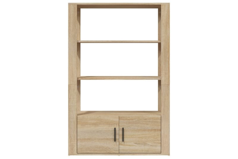 beBasic Skänk sonoma-ek 80x30x119,5 cm konstruerat trä - Förvaring - Förvaringsmöbler - Skänkar & sideboards
