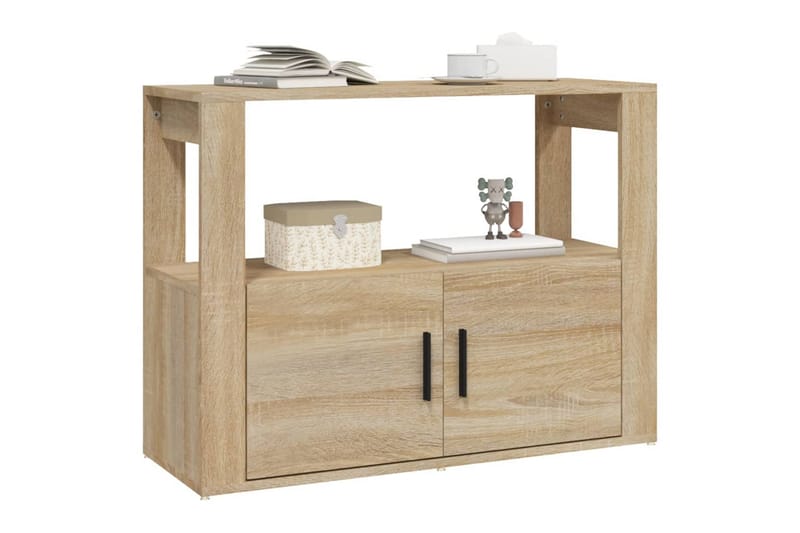 beBasic Skänk sonoma-ek 80x30x60 cm konstruerat trä - Förvaring - Förvaringsmöbler - Skänkar & sideboards