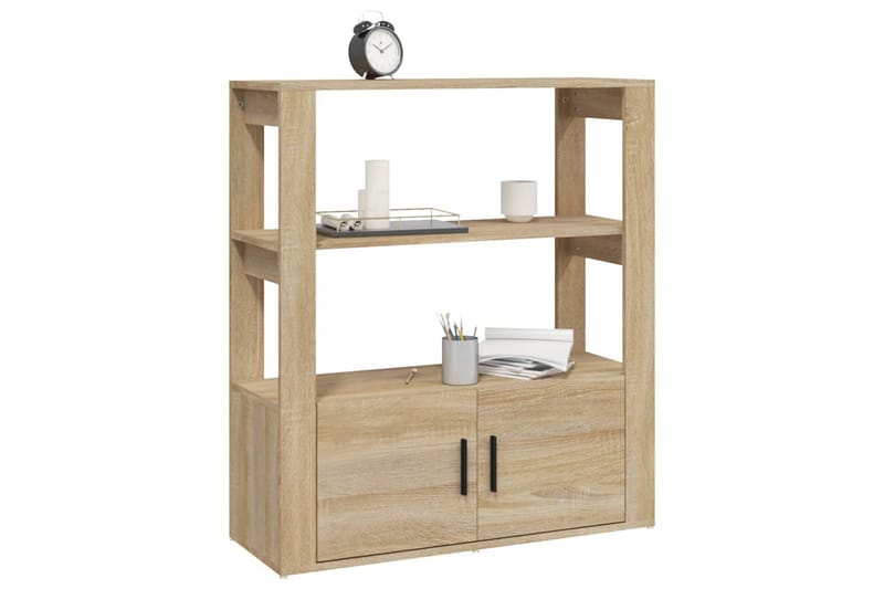 beBasic Skänk sonoma-ek 80x30x90 cm konstruerat trä - Förvaring - Förvaringsmöbler - Skänkar & sideboards
