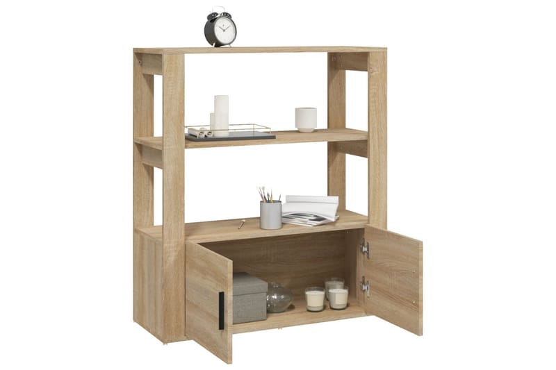 beBasic Skänk sonoma-ek 80x30x90 cm konstruerat trä - Förvaring - Förvaringsmöbler - Skänkar & sideboards