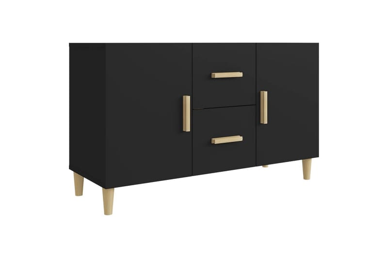 beBasic Skänk svart 100x36x60 cm konstruerat trä - Skänkar & sideboards