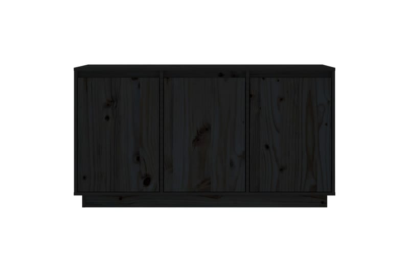 beBasic Skänk svart 111x34x60 cm massiv furu - Skänkar & sideboards